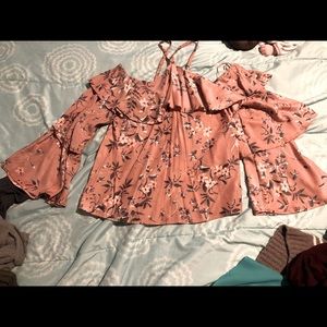 Bell sleeved off the shoulder top